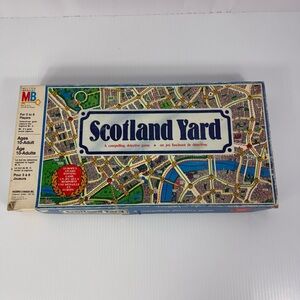 Scotland Yard 1985 Vtg Board Game Family Detective Milton Bradley 98% Complete